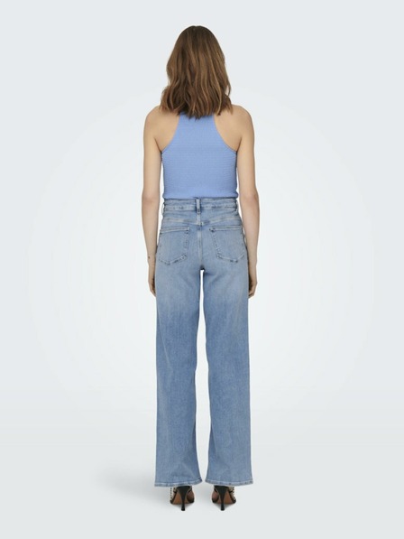 ONLY Hellblaue ONLY Madison Blush Damenjeans mit weitem Bein