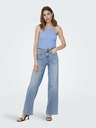 ONLY Hellblaue ONLY Madison Blush Damenjeans mit weitem Bein