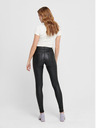 ONLY Schwarze Lederhose mit schmaler Passform ONLY Royal