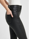 ONLY Schwarze Lederhose mit schmaler Passform ONLY Royal