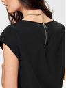 ONLY Schwarze Bluse mit Rückenreißverschluss ONLY Vic