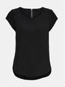 ONLY Schwarze Bluse mit Rückenreißverschluss ONLY Vic