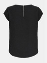 ONLY Schwarze Bluse mit Rückenreißverschluss ONLY Vic