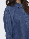 ONLY Blaues Damen-Denim-Shirt ONLY Grace