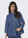 ONLY Blaues Damen-Denim-Shirt ONLY Grace