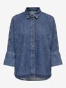 ONLY Blaues Damen-Denim-Shirt ONLY Grace