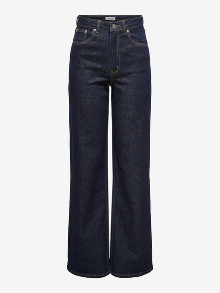 ONLY Dunkelblaue Damenjeans mit weitem Bein ONLY Juicy