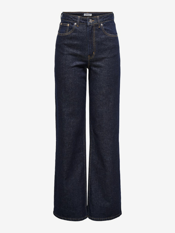 ONLY Dunkelblaue Damenjeans mit weitem Bein ONLY Juicy