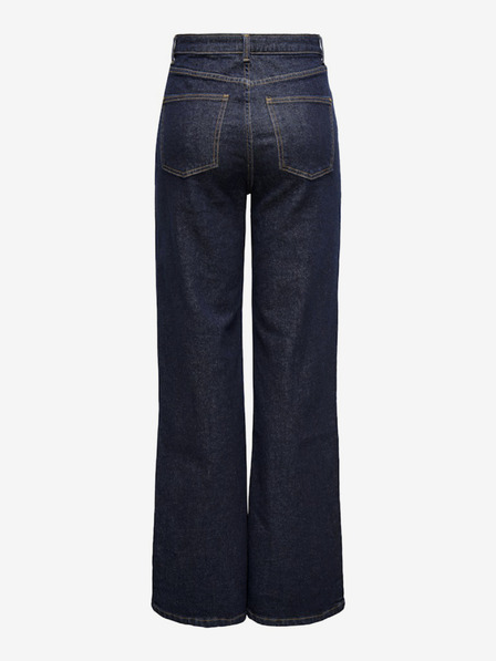 ONLY Dunkelblaue Damenjeans mit weitem Bein ONLY Juicy