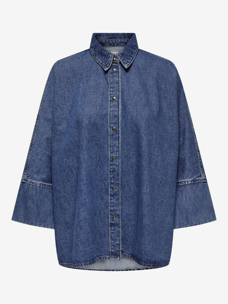 ONLY Blaues Damen-Denim-Shirt ONLY Grace