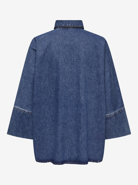 ONLY Blaues Damen-Denim-Shirt ONLY Grace
