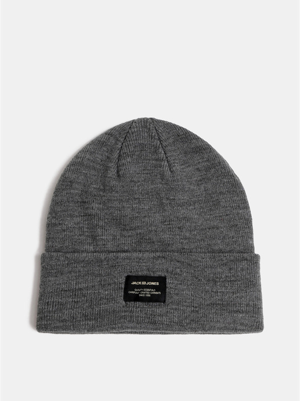 Jack & Jones Graue Strick-Wintermütze Jack & Jones DNA