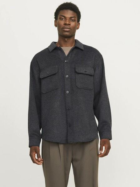 Jack & Jones Dunkelgraues Jack & Jones Herren-Überhemd