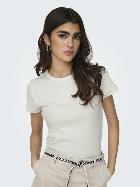 Jacqueline de Yong Weißes JDY Solar Damen T-Shirt
