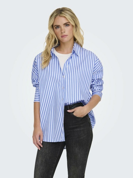 Jacqueline de Yong Weiß-blau gestreiftes JDY Damen-Shirt Vesper