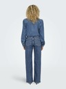 ONLY Blaue Damenjeans mit weitem Bein ONLY Juicy