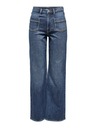 ONLY Blaue Damenjeans mit weitem Bein ONLY Juicy
