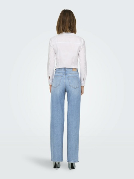 ONLY Hellblaue Damenjeans mit weitem Bein ONLY Juicy