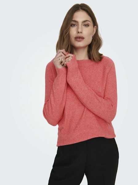 ONLY Orangefarbener ONLY Rica Pullover für Damen