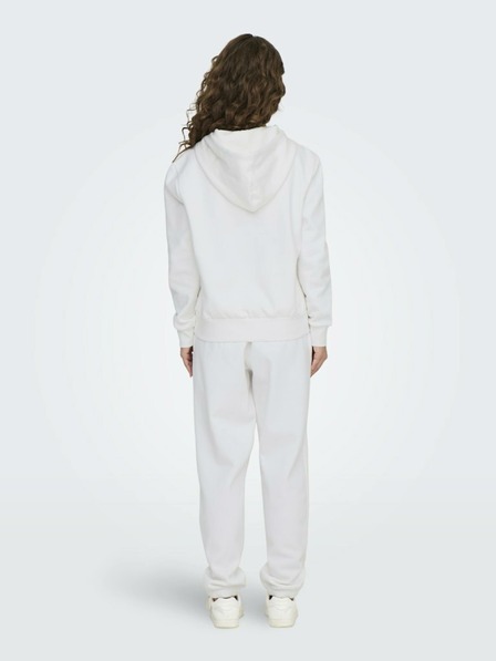 ONLY Weißer Damen-Kapuzenpullover ONLY
