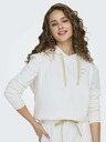 ONLY Weißer Damen-Kapuzenpullover ONLY