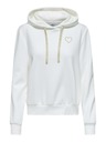 ONLY Weißer Damen-Kapuzenpullover ONLY