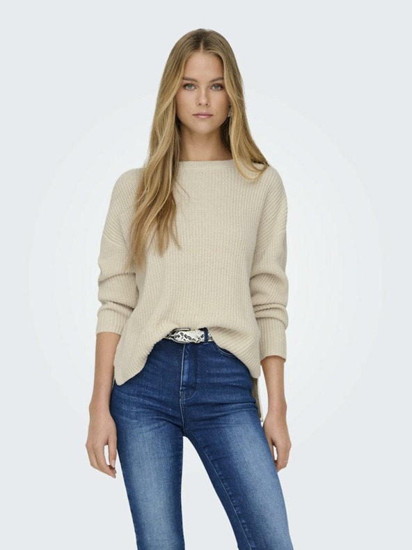 ONLY Beige Damen Pullover ONLY Luna