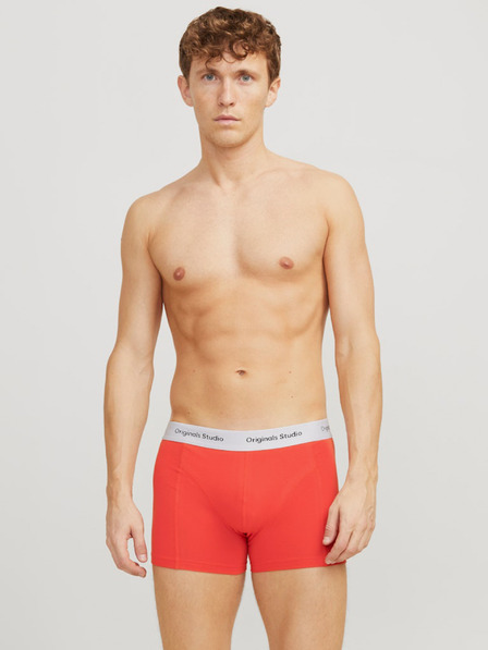 Jack & Jones Fünfer-Set Jack & Jones Boxershorts für Herren in Orange, Blau und Schwarz