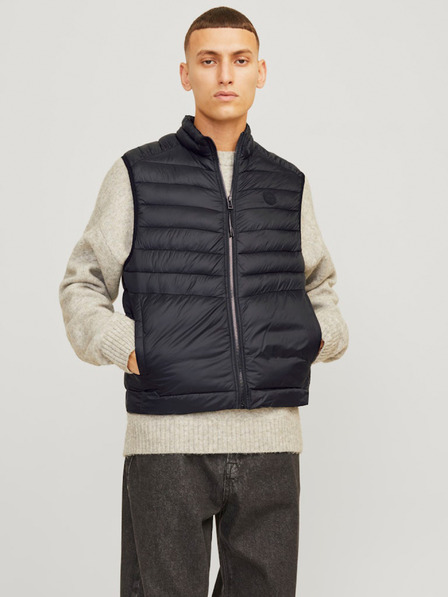 Jack & Jones Schwarze Jack & Jones Sprint Steppweste für Herren