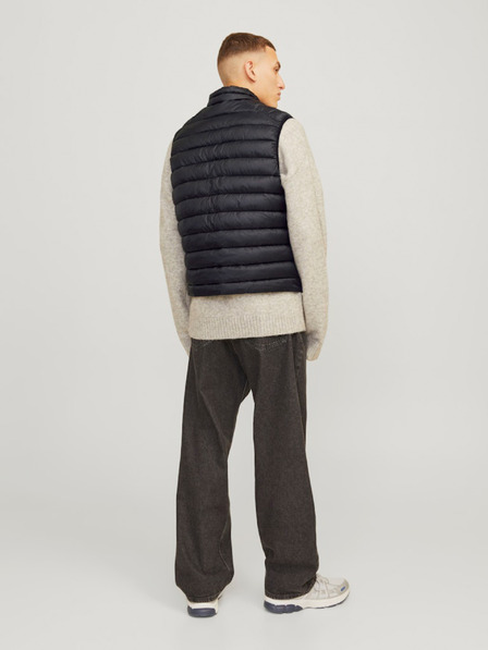 Jack & Jones Schwarze Jack & Jones Sprint Steppweste für Herren