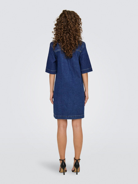 ONLY Dunkelblaues Damen Denim Shirt Kleid ONLY Belle