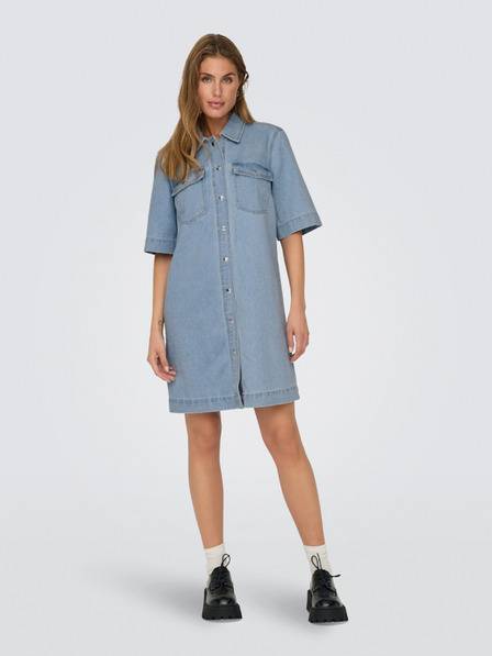ONLY Hellblaues Damen Denim Shirt Kleid ONLY Belle