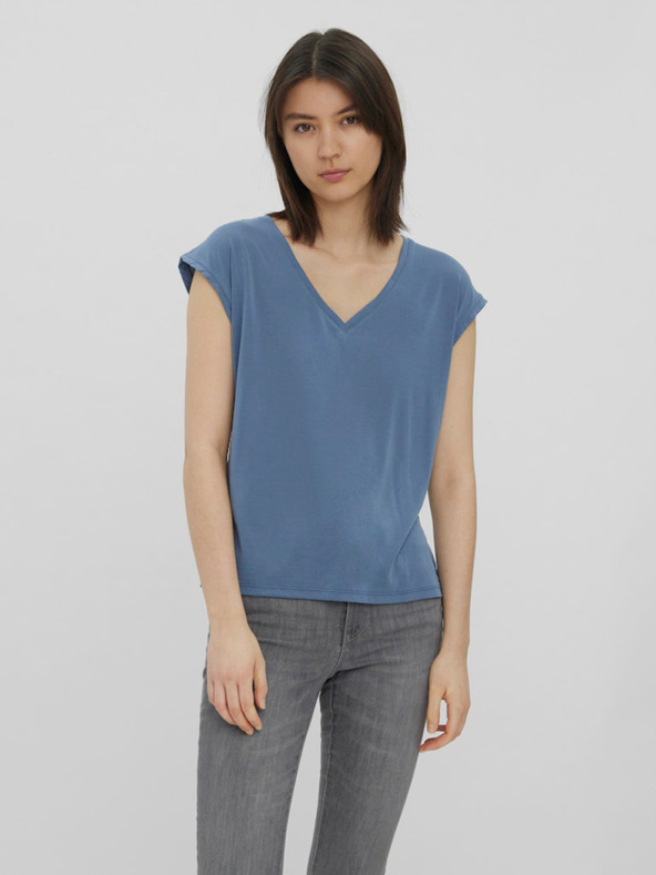 Vero Moda Blaues Damen-T-Shirt Vero Moda Filli