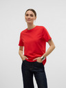 Vero Moda Rotes Vero Moda Damen-T-Shirt Paulina