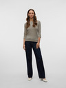 AWARE by VERO MODA Beigefarbenes gestreiftes Damenshirt AWARE by VERO MODA Fiona