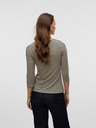 AWARE by VERO MODA Beigefarbenes gestreiftes Damenshirt AWARE by VERO MODA Fiona