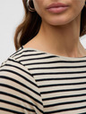 AWARE by VERO MODA Beigefarbenes gestreiftes Damenshirt AWARE by VERO MODA Fiona