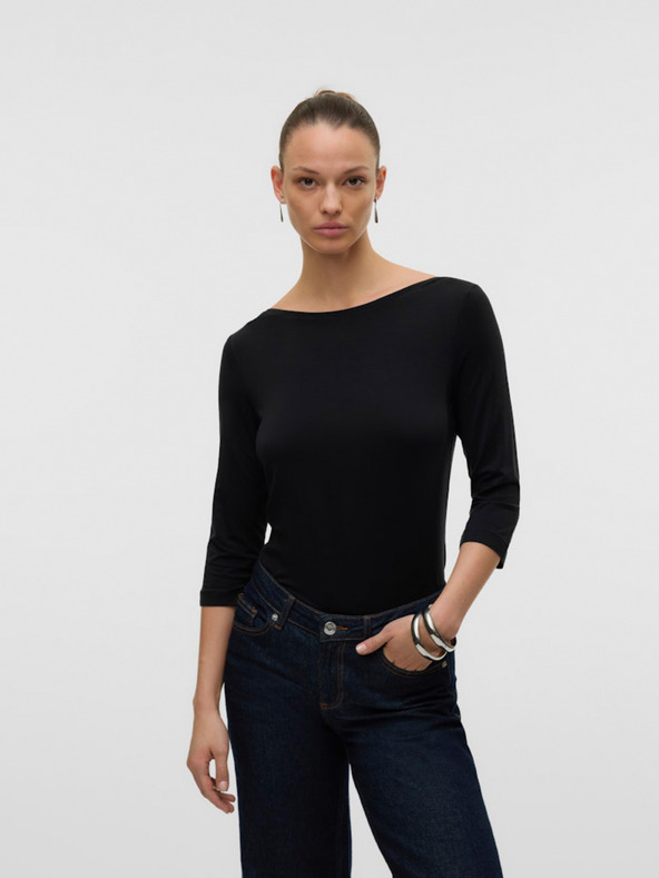 AWARE by VERO MODA Schwarzes Damen-T-Shirt AWARE by VERO MODA Fiona