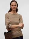AWARE by VERO MODA Braunes gestreiftes Damen-T-Shirt AWARE by VERO MODA Fiona
