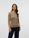 AWARE by VERO MODA Braunes gestreiftes Damen-T-Shirt AWARE by VERO MODA Fiona