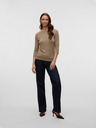 AWARE by VERO MODA Braunes gestreiftes Damen-T-Shirt AWARE by VERO MODA Fiona