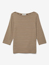 AWARE by VERO MODA Braunes gestreiftes Damen-T-Shirt AWARE by VERO MODA Fiona