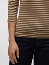 AWARE by VERO MODA Braunes gestreiftes Damen-T-Shirt AWARE by VERO MODA Fiona