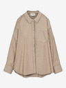 AWARE by VERO MODA Braunes gestreiftes Damen-Shirt AWARE by VERO MODA