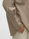 AWARE by VERO MODA Braunes gestreiftes Damen-Shirt AWARE by VERO MODA