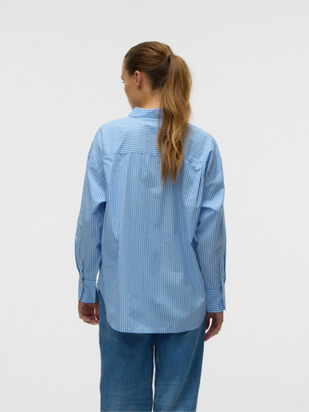 AWARE by VERO MODA Blaues gestreiftes Damen-Shirt AWARE von VERO MODA