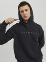 Jack & Jones Schwarzer Jack & Jones Star-Kapuzenpullover für Herren