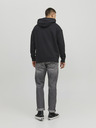 Jack & Jones Schwarzer Jack & Jones Star-Kapuzenpullover für Herren