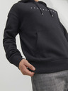 Jack & Jones Schwarzer Jack & Jones Star-Kapuzenpullover für Herren