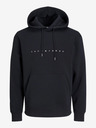 Jack & Jones Schwarzer Jack & Jones Star-Kapuzenpullover für Herren